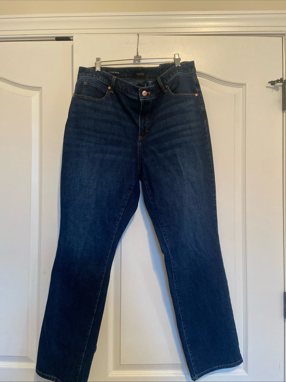 Talbots Dark Blue Straight-Leg Jeans